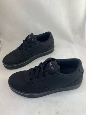 Heelys Launch-K Skate Shoe Black Canvas,6 M US Big Kid